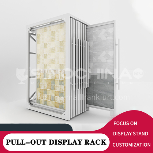 Ceramic tile multifunctional display rack